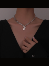 “Sublimez Votre Style avec le Collier Milka : Design Perle Croix de Luxe en Acier Inoxydable 316L pour Femme”