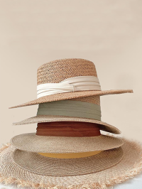 “La Magie des Chapeaux de Pailles Blanc/Noir/Vert – Luisa: Un Accessoire Indispensable pour la Mode”