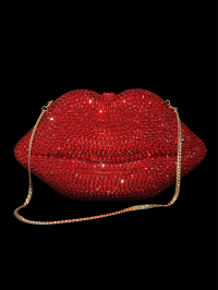 “Découvrez le Charme Incontournable du Sac Bandoulière Sac de Soirée à Lèvre Rouge Sac à Main Femme Pochette Mariage Argent/Dorée- Hallie”