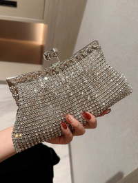 “Diana: Le Sac à Main Fantaisie Embrayage Luxe Glamour Cristal Diamant Blingbling pour une Soirée Éblouissante”